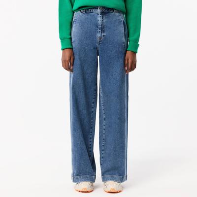[Margesherwood ] / ☆ STITCH RELAXED WIDE JEANS / blue Blue Denim Studded Wide Leg Jeans - TK Maxx UK